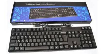 Generic TJ-818 Black Antelope Wired Keyboard
